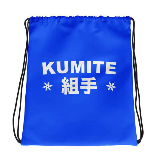 BLUE DRAWSTRING BAG