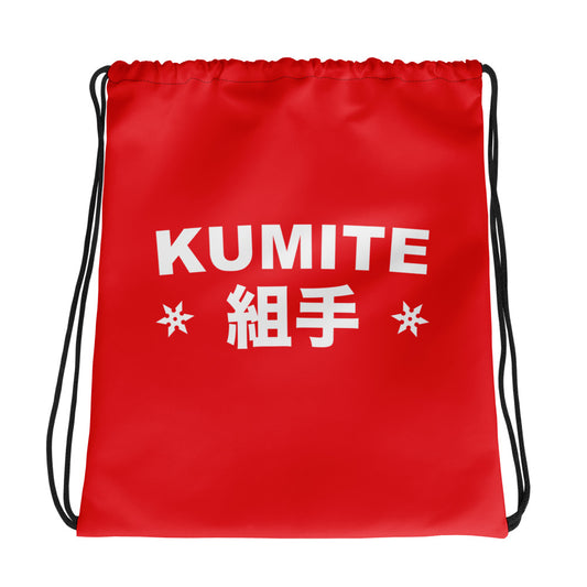 RED DRAWSTRING BAG