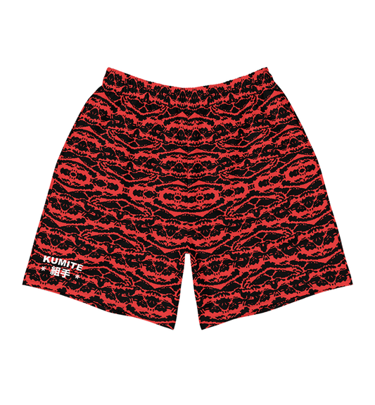 TIGER CAMO SHORTS (RED)